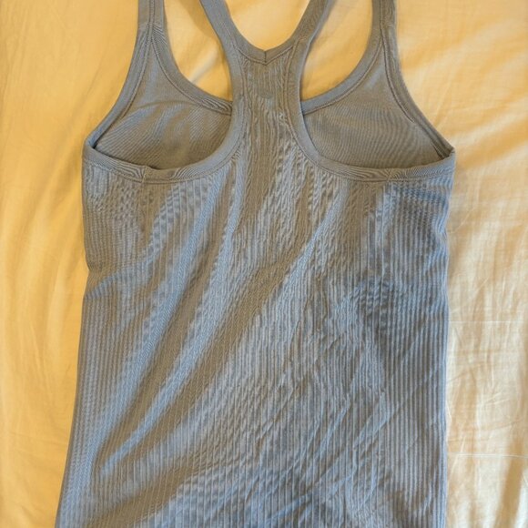 Lululemon light blue racerback athletic tank top - Picture 4 of 6